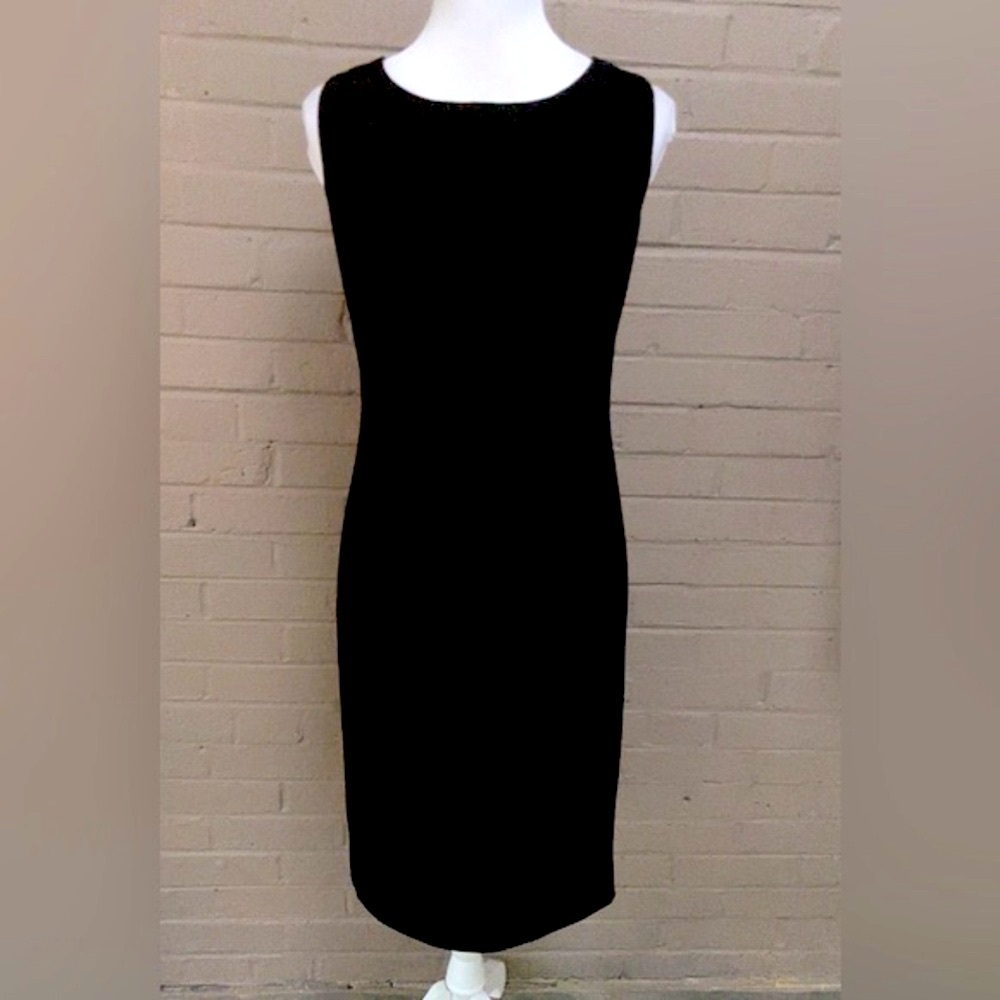 Susan Graver black Sheath dress 8